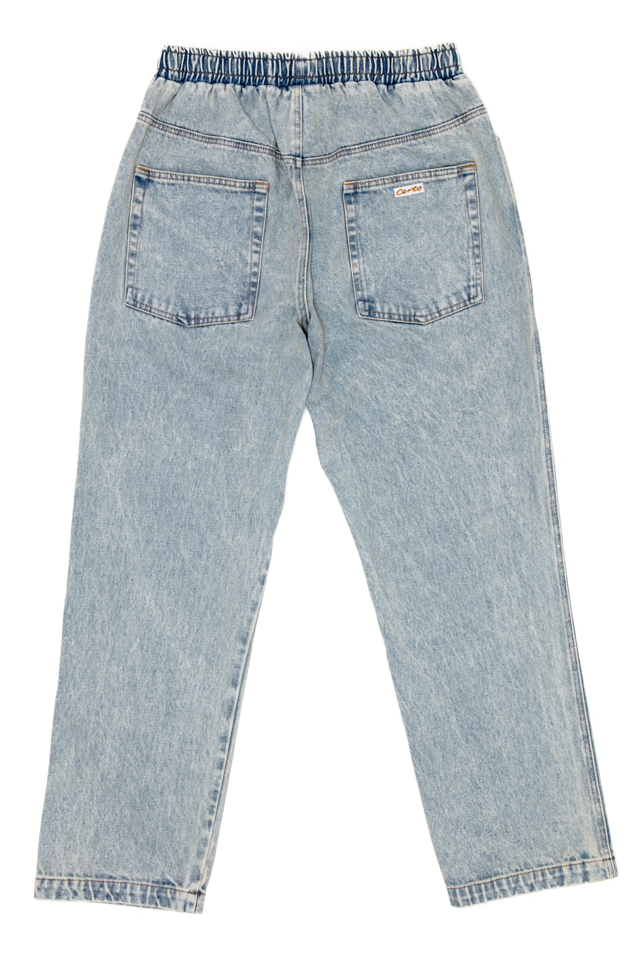 Denim Jeans blue light wash sprinkled pant