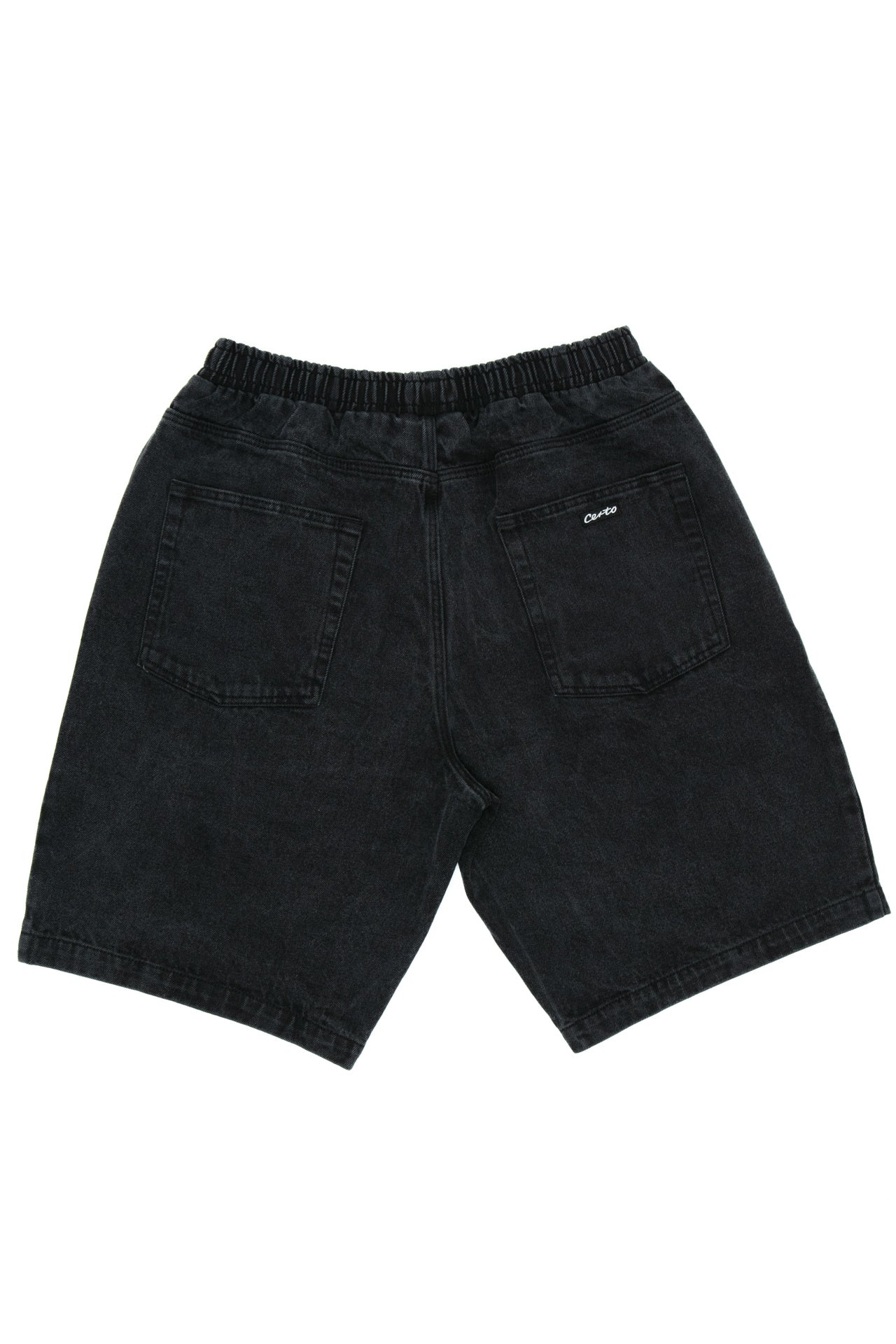 Denim shorts black washed