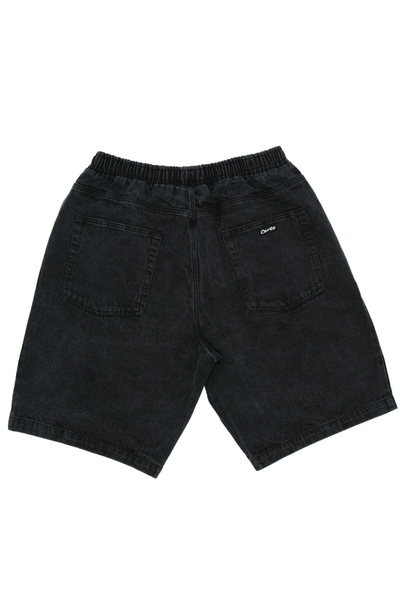 Denim shorts DST001 black washed