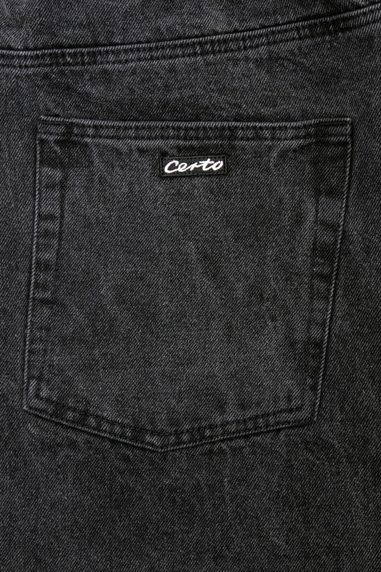 Denim shorts DST001 black washed