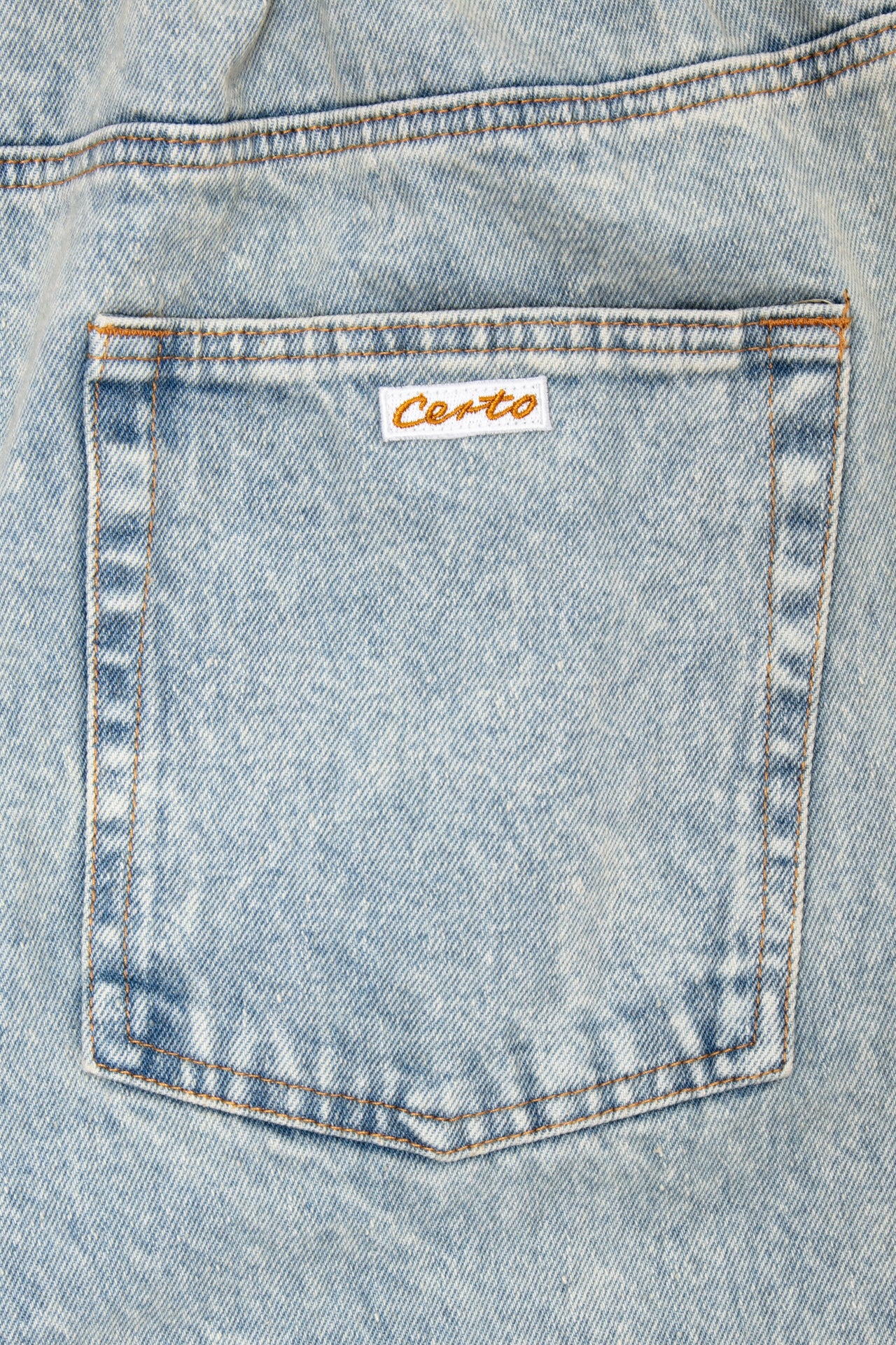 Denim Jeans blue light wash sprinkled pant