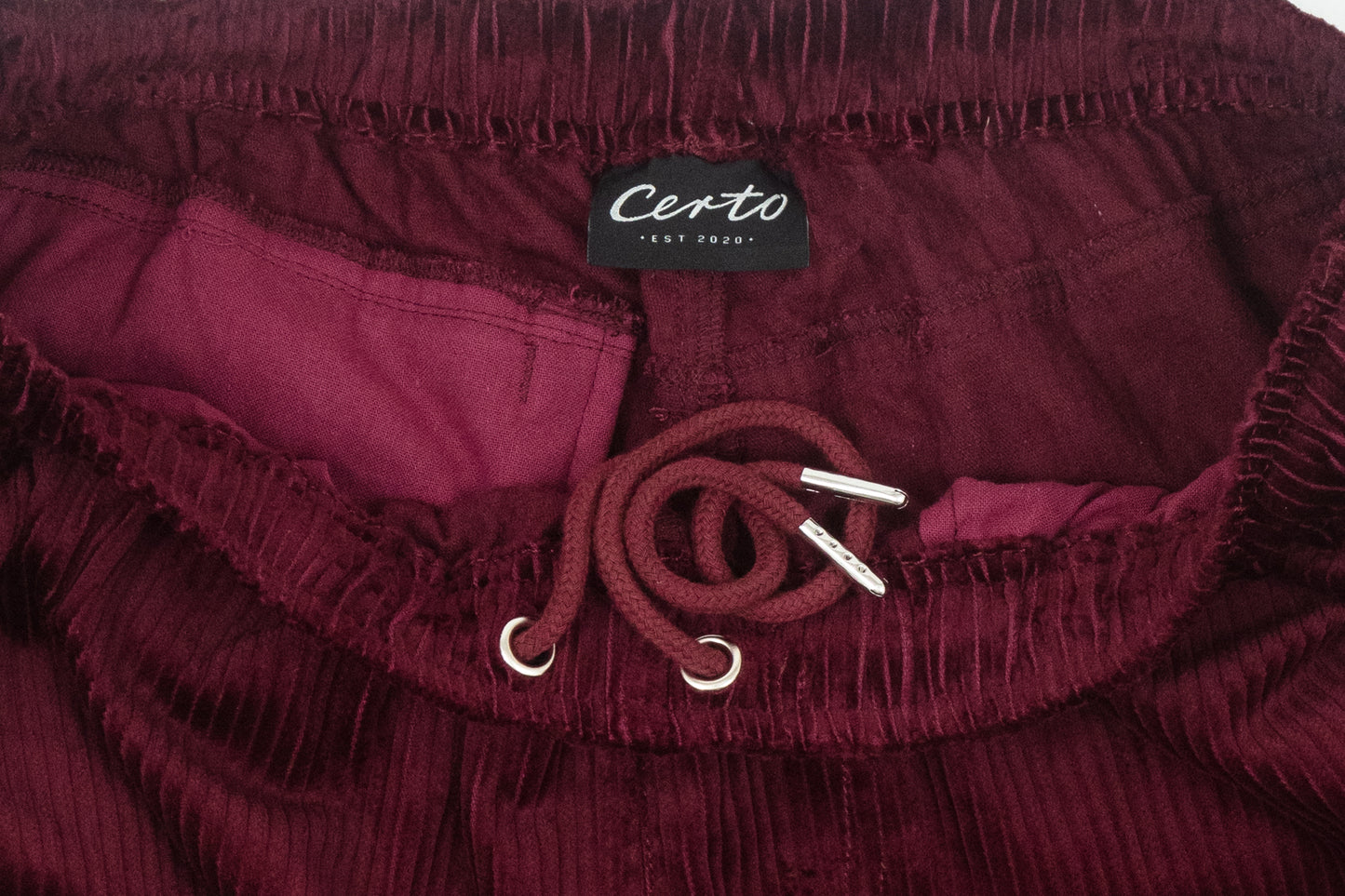 Cord pant burgundy