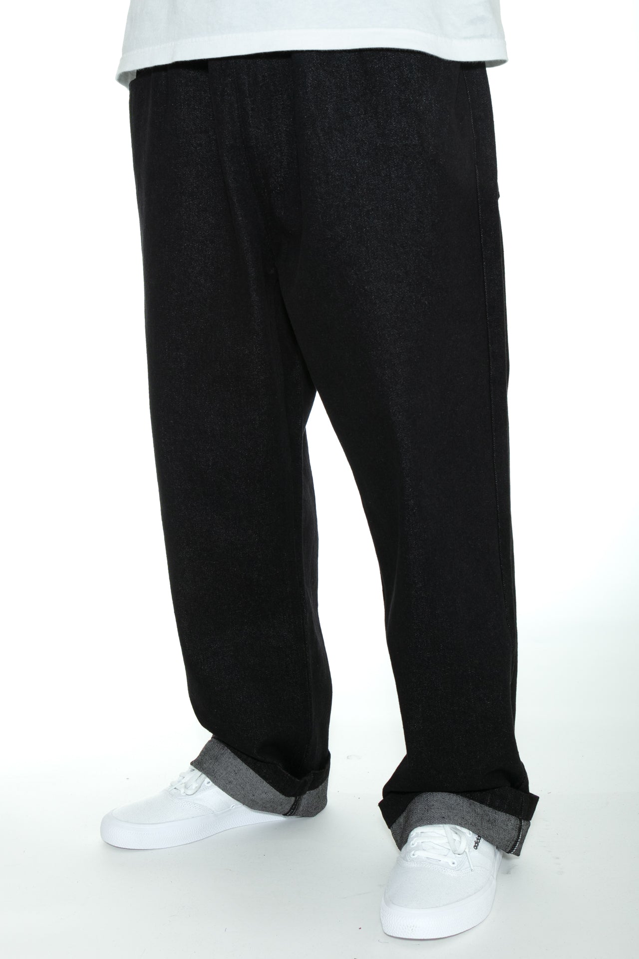 Denim jeans black lined