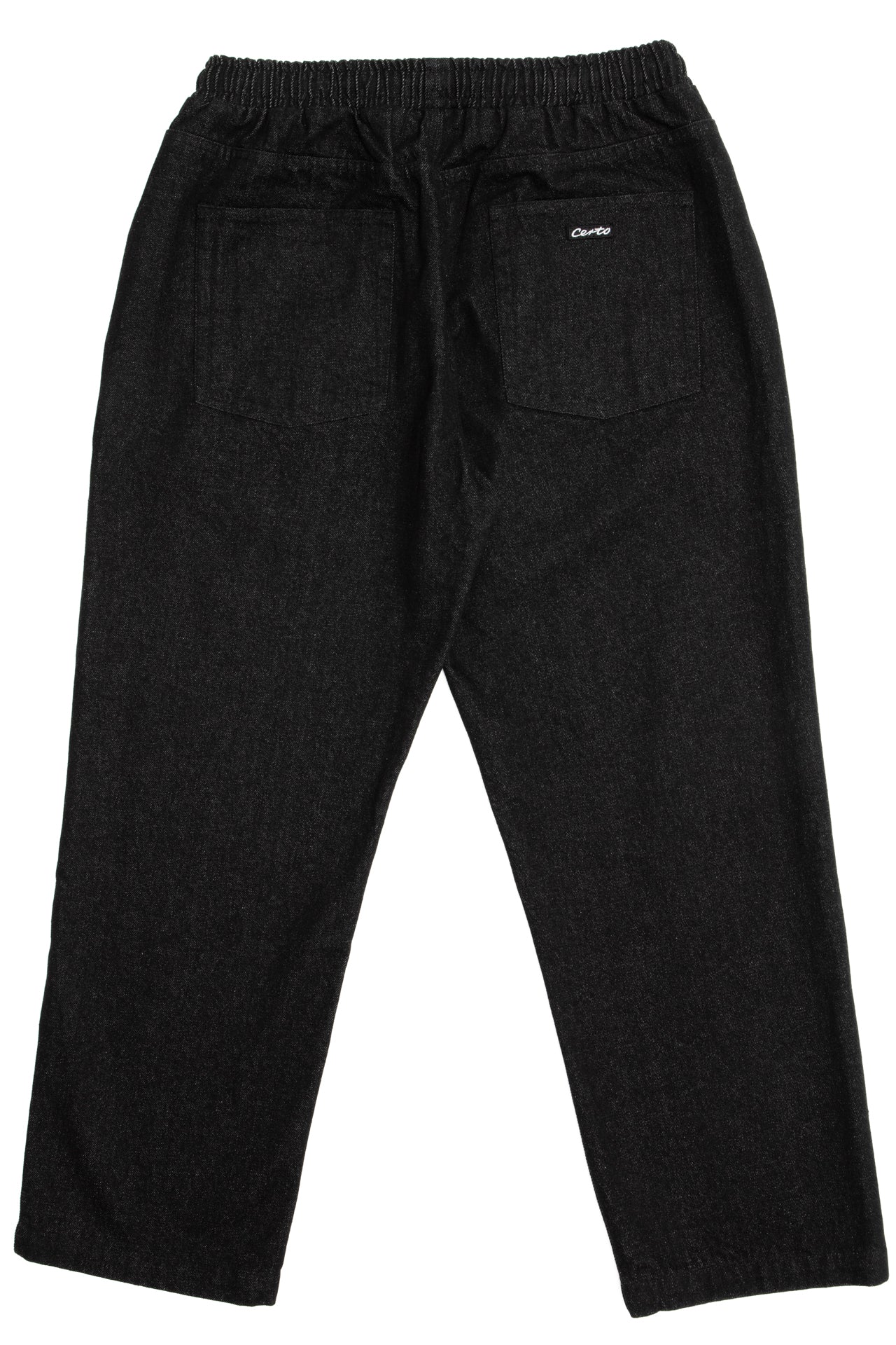 Denim jeans black lined