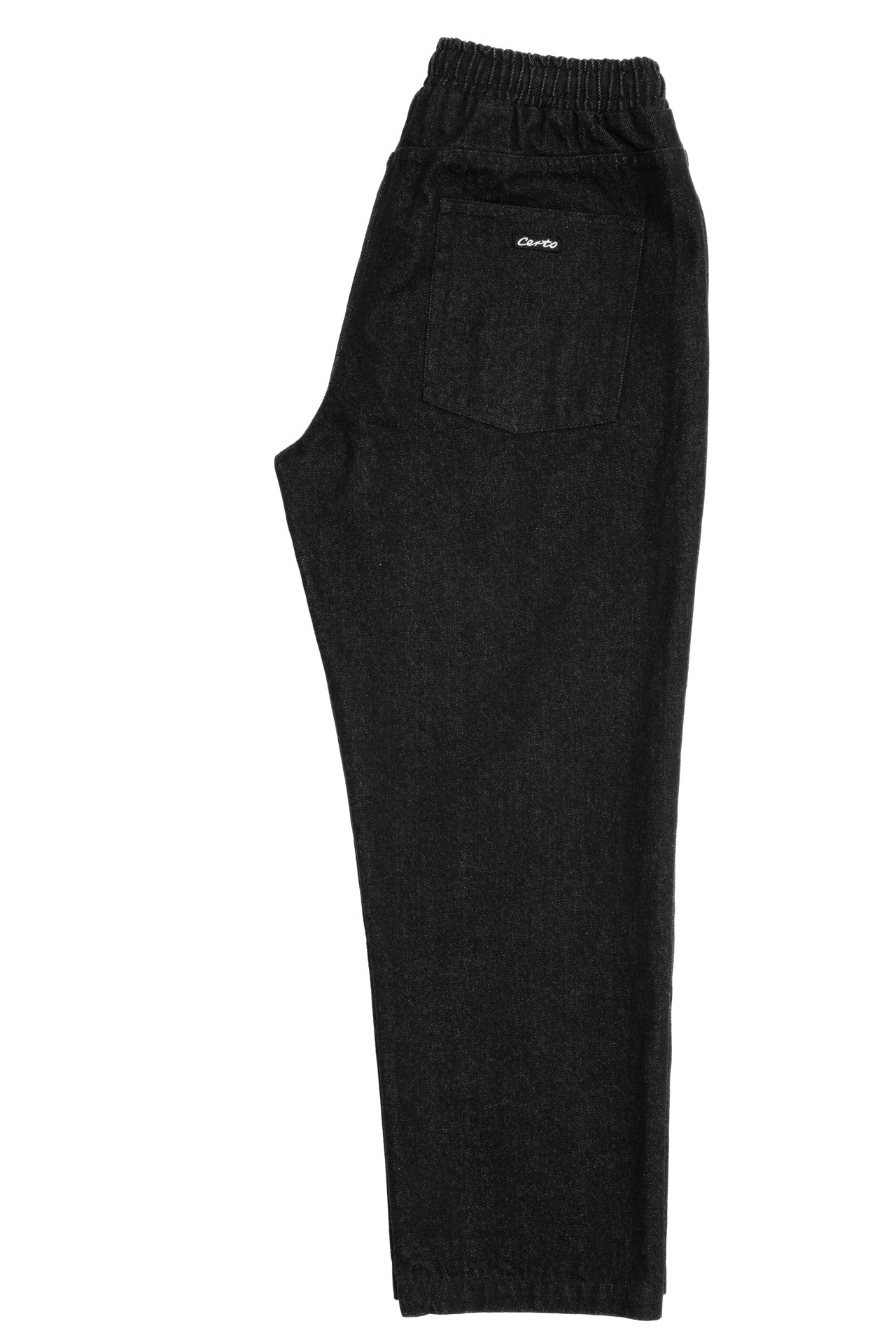 Denim jeans black lined